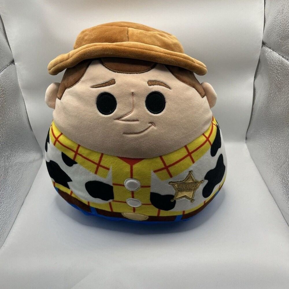 DISNEY Squishmallows 12 Inch WOODY TOY STORY Kellytoy EUC